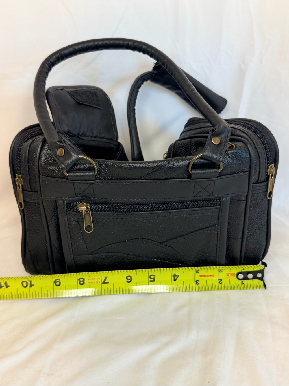 Roadpro Shave/Toiletry Bag 12In Genuine Leather